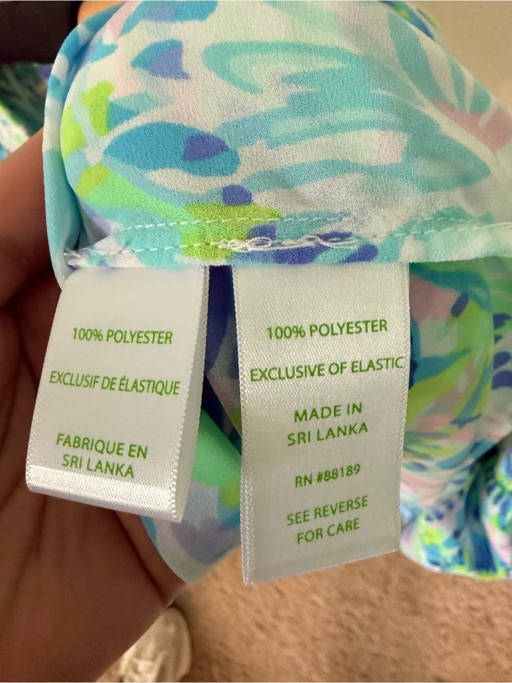 LILLY PULITZER Maryellen Off the Shoulder Top in Multi Shell of a Party - XL - Picture 4 of 6